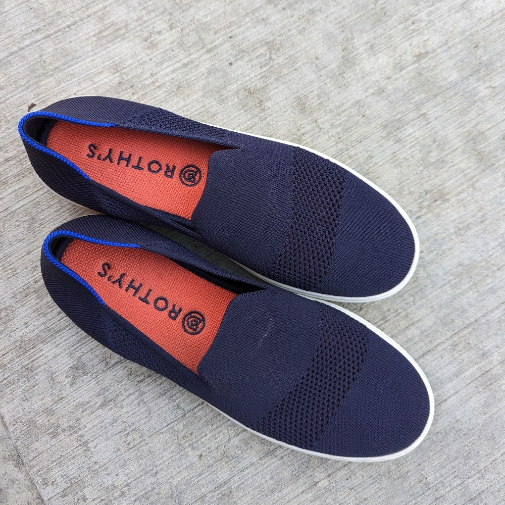 Rothy’s The Original Slip On Sneaker in Navy
